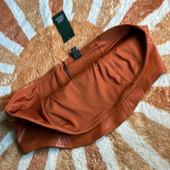 Wild fable XL rust zip back crop top - Picture 4 of 14